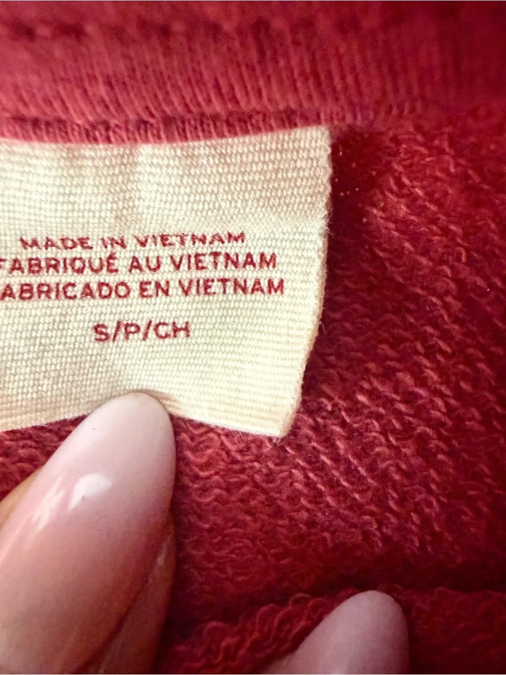 Levi's Washed Rose Crewneck Sweater